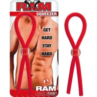 Ram Squeezer Red Cock Ring