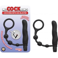 My Cockring With Ass Blaster Black