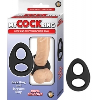 My Cockring Cock & Scrotum Double Ring Black