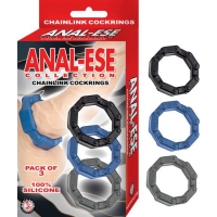 Anal-Ese Collection Chain Link Cock Rings