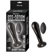 Ass-sation Remote Vibrating Metal Anal Bulb Black