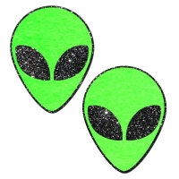 Alien Neon Green Pasties O/S