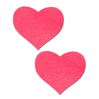 Heart Neon Pink Pasties O/S