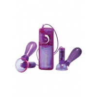 Vibrating Nipple Pumps Purple