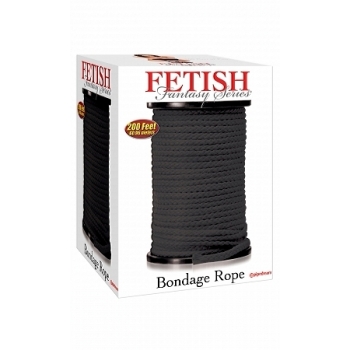 Fetish Fantasy Bondage Rope Black 200 Feet