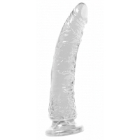 Basix Slim 7 inches Suction Cup Dong Clear