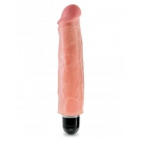 King Cock 7 inches Vibrating Stiffy Beige