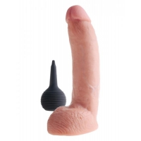 King Cock 9 inches Squirting Dildo Beige