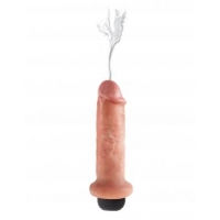 King Cock 6 inches Squirting Cock Beige