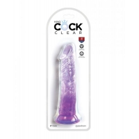 King Cock Clear 8in Pink