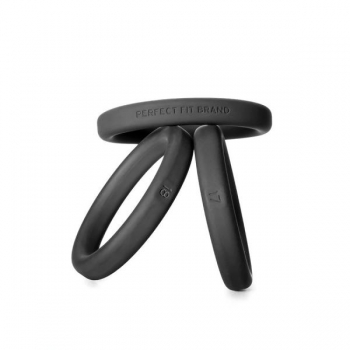Xact-Fit Silicone Rings #17, #18, #19 Black