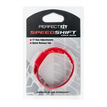 Speed Shift 17 Adjustments Cock Ring - Red
