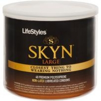 Lifestyles Skyn Large Non-Latex Comdoms Bowl 40 Ct