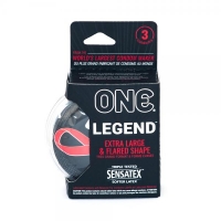 One The Legend Extra Large Flared Shape Latex Condoms 3 Pack