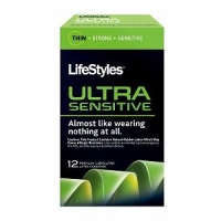 Lifestyles Ultra Sensitive 12 Pack Latex Condoms