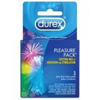 Durex Pleasure Pack 3 Pack Condoms