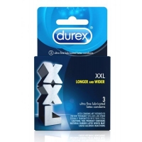 Durex XXL Lubricated 3 Pack Latex Condoms