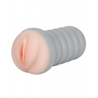 Ribbed Gripper Tight Pussy Ivory Stroker