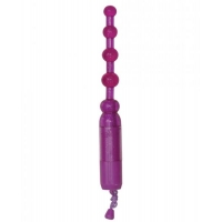 Waterproof Vibrating Anal Beads - Purple