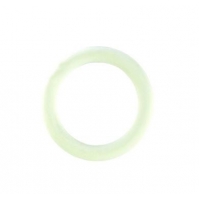 White Rubber Cock Ring - Small