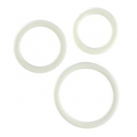 Rubber Ring - White 3 Piece Set