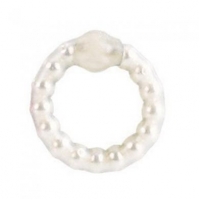 Pearl Beaded Prolong Cock Ring White