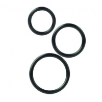 Silicone Support Rings Black 3 Pack