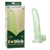 Naughty Bits I Leaf Dick Glow In The Dark Weed Leaf Dildo