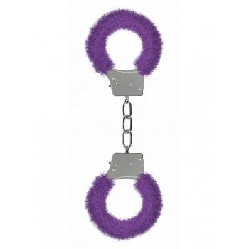 Ouch Beginners Handcuffs Furry Purple