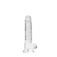 Realcock Crystal Clear Dildo W/ Balls 7in