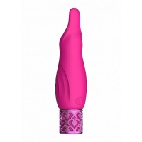 Royal Gems Sparkle Pink Rechargeable Silicone Bullet