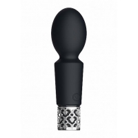Royal Gems Brilliant Black Rechargeable Silicone Bullet