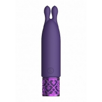 Royal Gems Twinkle Silicone Bullet Rechargeable Purple