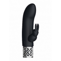 Royal Gems Dazzling Black Rechargeable Silicone Bullet