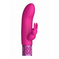 Royal Gems Dazzling Pink Rechargeable Silicone Bullet