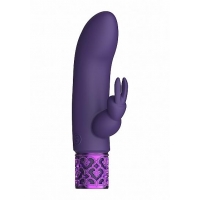 Royal Gems Dazzling Purple Rechargeable Silicone Bullet