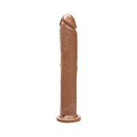 Cock with Suction Cup 10 inches Caramel