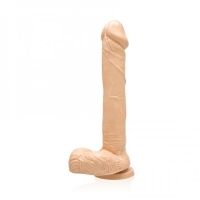 Cock Balls 9 Inches Suction Cup Dildo Beige