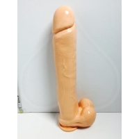 Exxxtreme Dong 14 Inches with Suction Cup Beige