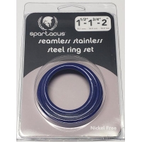 Blue Stainless Steel C-ring Set - 1.5 1.75