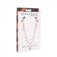 Sincerely Amber Chain Nipple Jewelry