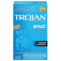 Trojan ENZ Lubricated Latex Condoms 12  Pack