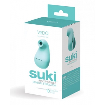 Vedo Suki Rechargeable Sonic Vibe Tease Me Turquoise
