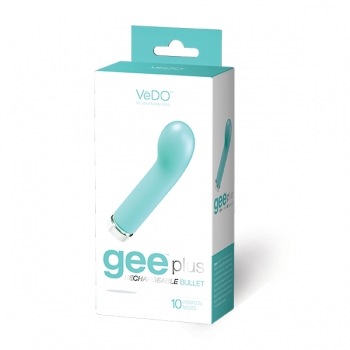 Gee Plus Rechargeable Bullet Vibe Turquoise Blue