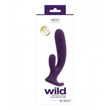 Vedo Wild Rechargeable Dual Vibe Purple