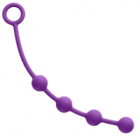 Silicone Anal Bead Small Plum