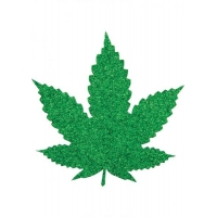 Pasties Mary Jane Marijuana Shaped Green 2 Pair