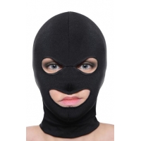 Facade Spandex Hood With Eyes And Mouth Holes Black O/S