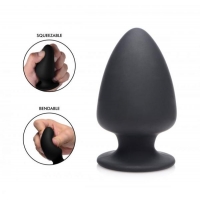 Squeeze-It Silexpan Anal Plug Small Black