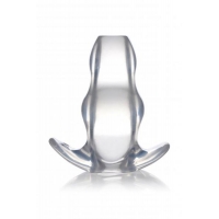 Master Series Clear View Hollow Anal Plug Xl